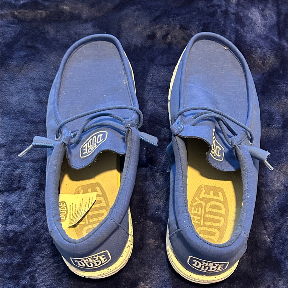 Hey Dude Men's Vibrant Blue Loafers